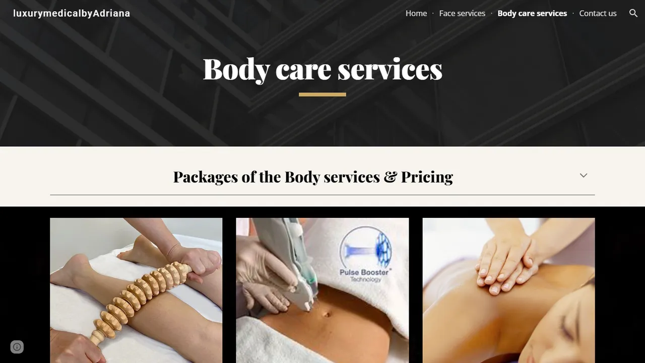 Their site, September 2026: Luxury Medical Estheticians, desktop